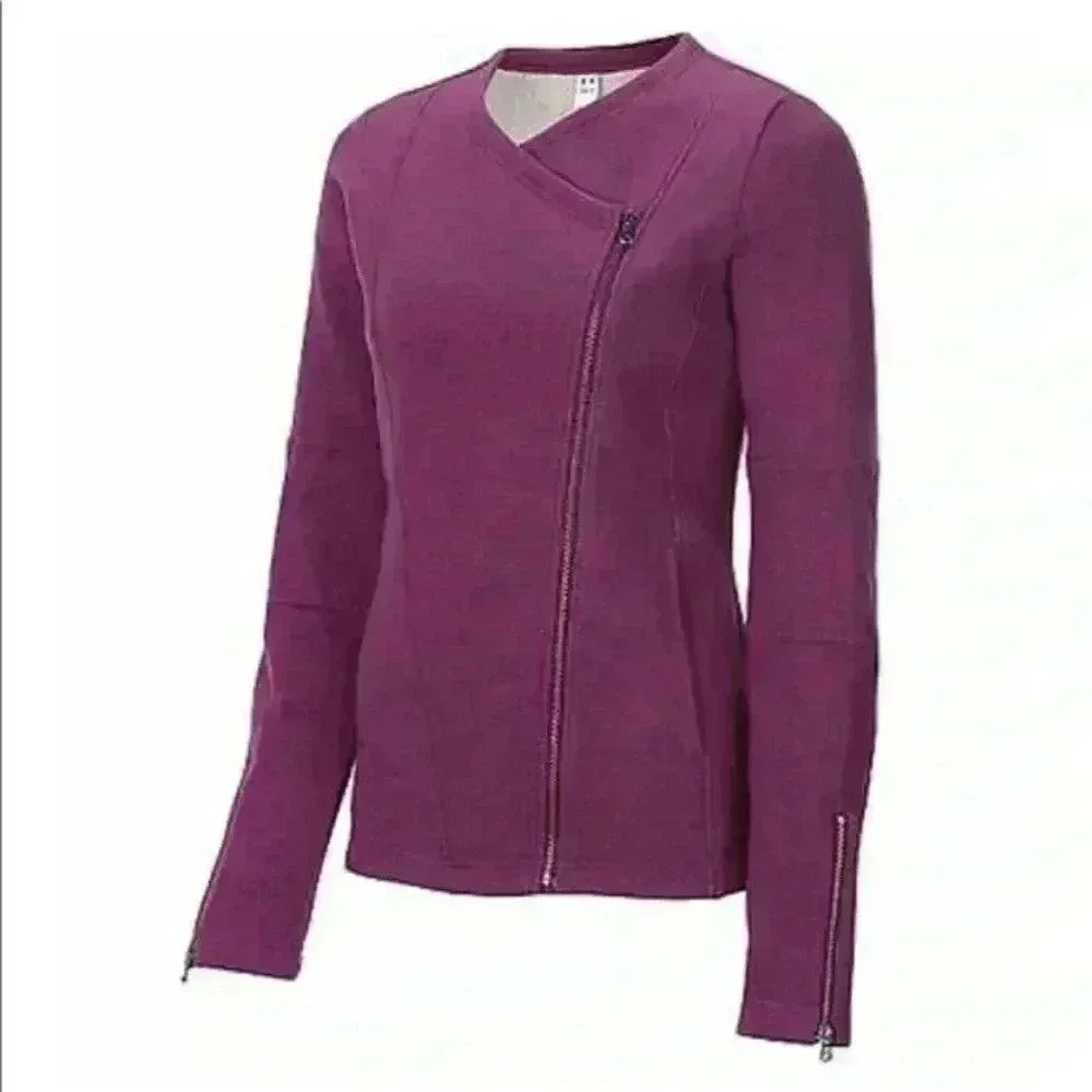 Under Armour | Pink Knit Moto Jacket/Zip-up Sweatshirt